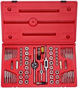 Neiko 00908A SAE and Metric Tap and Hexagon Die Set, Alloy Steel 76-Piece Set