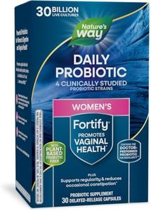 Nature's Way Primadophilus Fortify Women's Probiotic, 30 Billion Live Cultures,Acidophilus, Guaranteed Potency, Researched Strains, Delayed Release, 30 Vegetarian Capsules, Gluten-Free