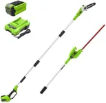 Greenworks 40V 8" Pole Saw + Pole H