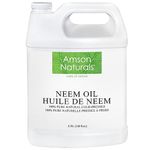 Neem Oil 3.78 Litres / 1 Gallon / 128 oz -100% Pure & Natural, Cold Pressed, Multipurpose uses, DIY recipes Amson Naturals.