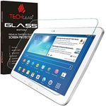 TECHGEAR Screen Protector for Galaxy Tab 3 10.1 Inch (GT-P5200 Series) - GLASS Edition Genuine Tempered Glass Screen Protector Guard Cover Compatible with Samsung Galaxy Tab 3 10.1 Inch