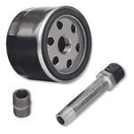 MIU13767B Easy Change Conversion Kit (AM125424 Oil Filter & AM131611 Drain Plug & MIU13767 Adapter Fitting) for John Dee-re Lawn/Garden Tractor E120, E130, E150, E160, E170, E180, X166R, Z335E。etc