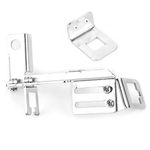 Throttle Cable Bracket, 2pcs Adjustable Throttle Cable Bracket Kickdown Chrome Throttle Cable Mount Fits Compatible with SBC BBC Holley