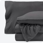 Bare Home Super Soft Fleece Sheet Set - Full Size - Extra Plush Polar Fleece, Pill-Resistant Bed Sheets - All Season Cozy Warmth, Breathable & Hypoallergenic (Full, Grey)