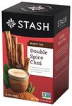 Stash Double Spice Chai Black Tea Bags, 18-Count Boxes (Pack of 6), 18 Count