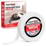 FIXCHORD Hemming Tape, 30m*20mm Hemming Web Ironing Tape, No Sewing Iron on Tape, Iron on Hemming Tape, Extra Strong Fusible Fabric Tape for Clothes Curtains Ironing and Bonding, DIY Crafts, White