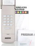 Anderic 877MAX Garage Door Keypad Compatible with Liftmaster Garage Door Openers Fit for All Liftmaster Garage Door Openers Manufactured Since 1993 for Purple Yellow Green Red Orange Learn Keys