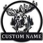 Custom Moose Outdoor Metal Wall Art