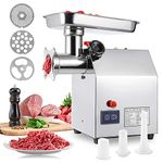 CGOLDENWALL Commercial/Home Electric Meat Grinder Stainless Steel Meat&Vegetables Mincer Sausage Stuffer Stuff Maker Multifunctional Food Grinder (1100W)