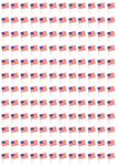 Beistle 50975 Plastic Flag, Red/White/Blue