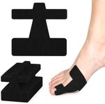 Upgrade Pre-cut Bunion Corrector Kinesiology Tape,Elastic Breathable Latex-Free Elastic Bunion Relief Sticker for Big Toe Alignment,Waterproof Hallux Valgus Toe Support for Men & Women (Black, 80 PCS)