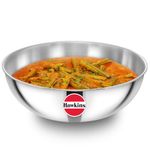 Hawkins 5 Litre Metro Kadhai, Triply Stainless Steel Induction Tasla, Silver (SSTA50)