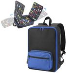 KISLANE Portable Carrying Case Suitable for Toy Cars or Matchbox Cars, Versatile Toy Cars Storage for 108 Toy Cars, Sturdy 4 Pages Toy Cars storage bag with Front Pocket(Case Only) (Black)