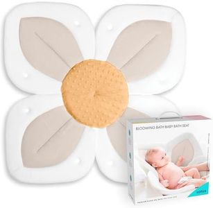 Blooming Bath Baby Bath Seat - Baby Tubs for Newborn Infants to Toddler 0 to 6 Months and Up - Baby Essentials Must Haves - The Original Washer-Safe Flower Seat (Lotus, Buttercream/Honey)