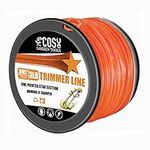 COSY GARDEN TOOLS CGT String Trimmer Line, Commercial Grade Orange Pentagon Weed Eater String, Premium Nylon Universal 0.095" Diameter x 3LB,1107.28-Foot