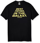 STAR WARS Men's Father's Day Vader is Your Father T-Shirt, Black//Pop Waters, X-Large