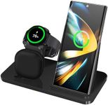 3 in 1 Wireless Charger, Fast Wireless Charging Station Stand for Samsung Galaxy S24/S23/S22/S21/S20/S10,Note 20/10, Galaxy Buds Pro/Live, Galaxy Watch 6/5 Pro/5/4/3/Active 2