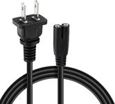 10FT TV Power Cord 2 Prong AC Wall Plug Compatible with Amazon Fire TV 43" 50" 55" 65" 75" 4-Series Omni Series 4K UHD Smart TV (10FT)