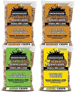 Smokehouse Products Wood Chips 4 Pack Assortment, Brown, One Size (9794-000-0000)