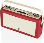 VQ Hepburn Mk II DAB & DAB+ Digital Radio with FM, Bluetooth & Alarm Clock – Red