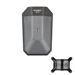 STABCL Professional Kick Drum Mic with Stand, Supercardioid Drum Microphone with XLR Connector, Condenser Microphone with Switch, Two-Position EQ Switch, Rugged Metal Bass Drum Mic for Instrument