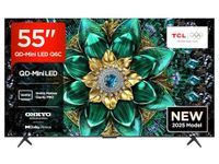 TCL 55Q6C-UK QD-Mini LED TV, 4K HDR Premium 1000nits, Smart TV Powered by Google TV (Dolby Vision IQ & Atmos, Onkyo 2.1 Sound System, 144Hz Motion Clarity Pro, Game Master, 2025 New Model)