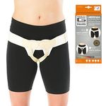 Neo-G Double Lower Hernia Support for Men and Women – Bilateral Inguinal Hernia Support - Hernia Belt Reduces Symptoms of Overstrain & Exertion - Truss for Hernia Breathable & Adjustable (Small)