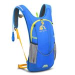 Hydration Pack,Hydration Backpack with 2L Hydration Bladder Lightweight Running Water Backpack for Women Men Kids (Blue)