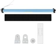 zemismart Rechargable Tuya Zigbee Roller Blind Motor For 38mm Tube,Solar-Power Motorized Electric Tubular Shutter Shade,Homekit Control via ZMHK01/Matter M1 Hub,Timer Remote Control,Zigbee Hub Need