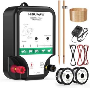 Fence Charger, Electric Fence Energizer Fencing System for Containing Dogs, Livestock and Preventing Wild Animals Intruding
