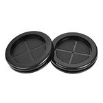 uxcell Rubber Grommet Round Double-Sided Mount Dia 50 mm for Wire Protection 20pcs