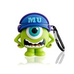 Viwind Silicone Airpods 3rd Generation Case Cover with Carabiner Keychain Hook,Cute Funny Unique 3D Anime Airpod 3 Case,Shockproof Protective Skin Case Cover Support Wireless Charging-Monster Mike