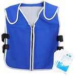 FAVOMOTO Cooling Sport Vest for Women Men Summer Cooling Clothing with 20pcs Ice Packs Reusable Adjustable Cold Vest for Outdoor Fishing, Cycling, Running