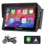 Carpuride w502b Motorcycle Carplay Screen for BMW R1200GS R1250GS S1000XR Motorcycle, 5 inch Waterproof Touchscreen, Portable Carplay/Android Auto GPS Navigation for Motorbike, Dual Bluetooth