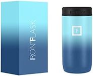 IRON °FLASK Slim Can Cooler 12oz for Beer, Hard Seltzer, Energy Drinks, Double Wall Vacuum Insulated Stainless Steel Drink Holder for Skinny Cans - Waves