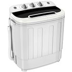 ZENY Portable Mini Twin Tub Washing Machine 13lbs Capacity with Spin Cycle Dryer, Lightweight For Apartments, Dorm Rooms