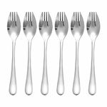 6 PCS Stainless Steel Long Handled Salad Spork Spoon,Reuseable Stainless Steel Sporks Stainless Steel Salad Spork Stainless Steel Portable for Home Use Outdoor Camping Travel