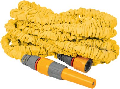 Hozelock Superhoze Expanding Garden Hose 30m – Flexible, 2 Aquastop Fittings