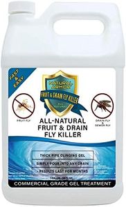 Fruit Fly & Drain Fly Killer - Simple Commercial Drain Gel Treatment – Eliminates Gross Fruit/Sewer Flies & Gnat Infestations from Any Drain. Fast & Easy - 1 Gallon (128 Ounces)