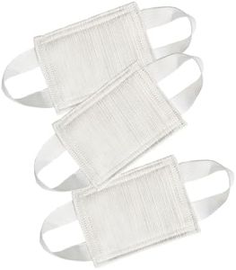 SLIFEOW Door Silencer, Cloth Door Latch Cover, Quiet Close Pads to Reduce Slamming Noise for Baby, Nursery, Door Latch Silencer Cushion to Prevent Door from Slamming (3 Pack, Beige, 4.1 * 3.1 inches)