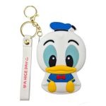 Valente Universal Cute Cartoon Silicone Zipper Coin Purse Pouch for Kids & Girls. (Donald Duck)