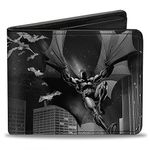 Buckle-Down Buckle-Down Bifold Wallet Batman Accessory, Batman, 4.0" x 3.5"