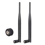 Bingfu 4G LTE Antenna 4G Aerial SMA Male Antenna 6dBi (2-Pack) Compatible with 4G LTE Wireless CPE Router Hotspot Gateway Industrial IoT Router Trail Camera Outdoor Security Camera