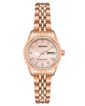 Armitron Women's Day/Date Crystal Accented Dial Metal Bracelet Watch, 75/2475