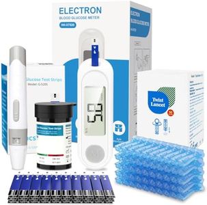 Blood Glucose Monitor Kit,Blood Sugar Testing kit with Blood Sugar Test Strips/Lancets,Blood Glucose Meter for Medical Accuracy,Meter Glucometer Kit for Diabetes Testing for Home/Travel Use