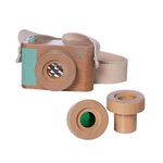 Manhattan Toy 218390 Natural Historian Wooden Camera, Multicolour