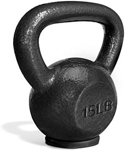 Yes4All Protect Floor Kettlebell Cast Iron Rubber Base - 15 LBS