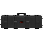 NUPROL Large Rifle Wheeled Hard Case (Wave Foam); Black