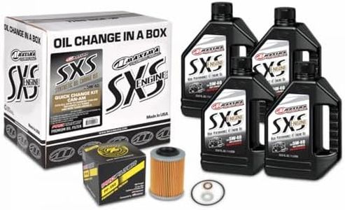 Maxima 90-469013-CA Quick Change SxS Synthetic 5W-40 Can-Am Engine Oil Change Kit