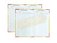 LRS Stock Register Size - 32 x 20 cm - Hard Bound - 70 GSM Ledger Paper (200 Pages - Pack of 2)